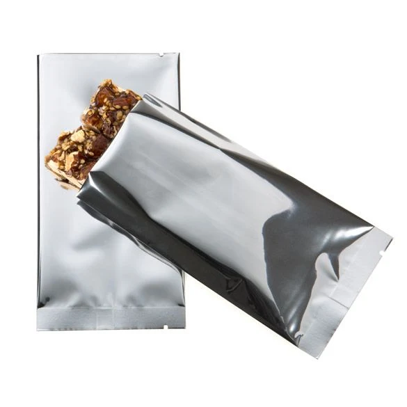 Kunststoffbeutel Silber 7,5x14cm Metallisiert und Verschweißbar (100 Stück) [SVP35HS]
