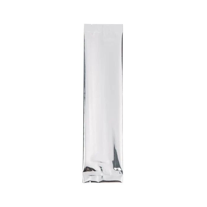 Kunststoffbeutel Silber 5x20,3cm Metallisiert und Verschweißbar (100 Stück) [SVP28S]