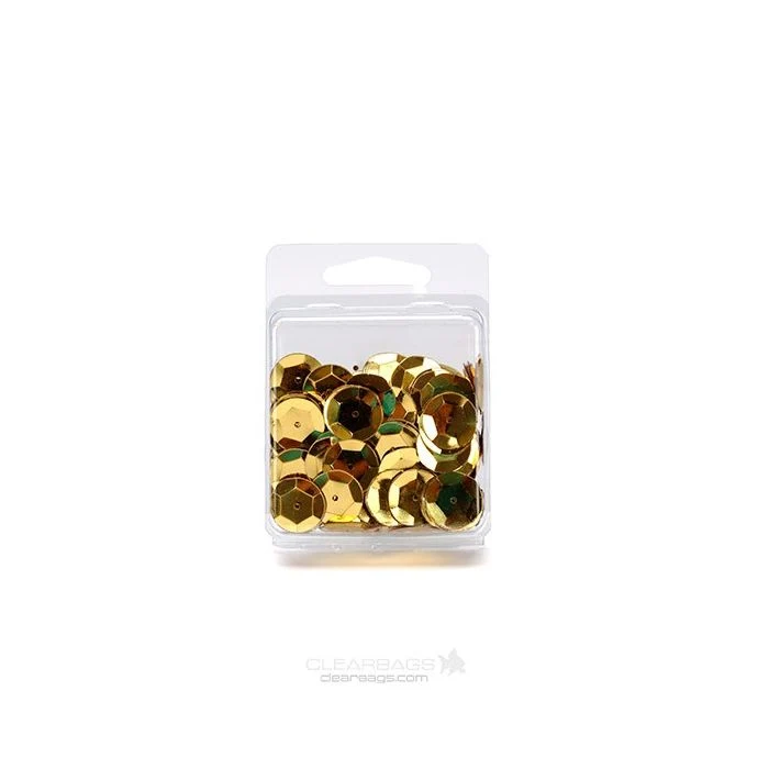 Blisterverpackungen mit Euroloch 6x1.5x6cm (100 Stück) [CLM2]