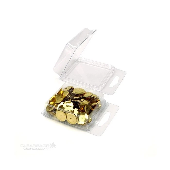 Blisterverpackungen mit Euroloch 6x1.5x6cm (100 Stück) [CLM2]