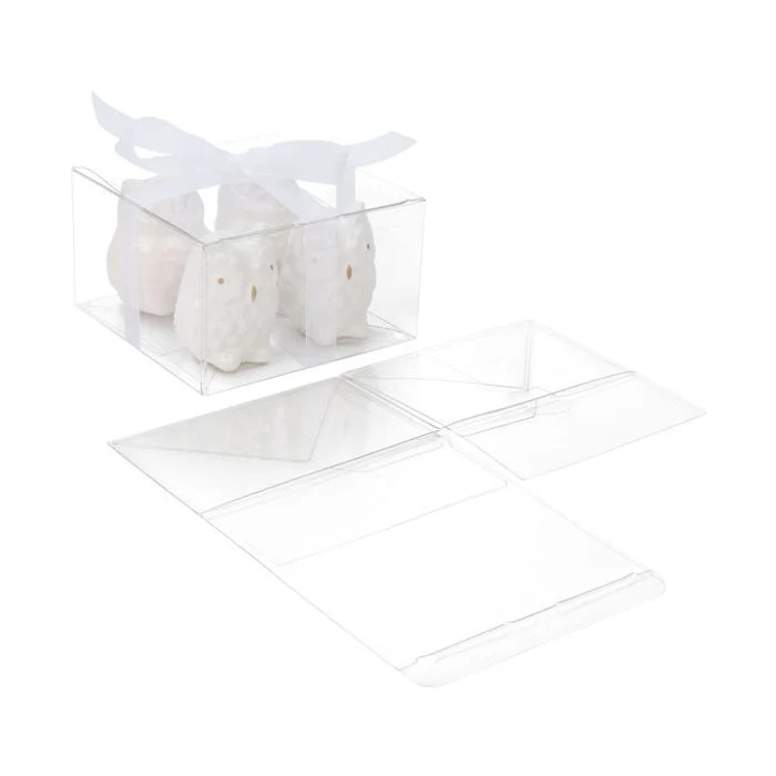 Klarsichtschachteln 13x13x7.6cm mit Automatikboden (25 Stück) [PLB200]