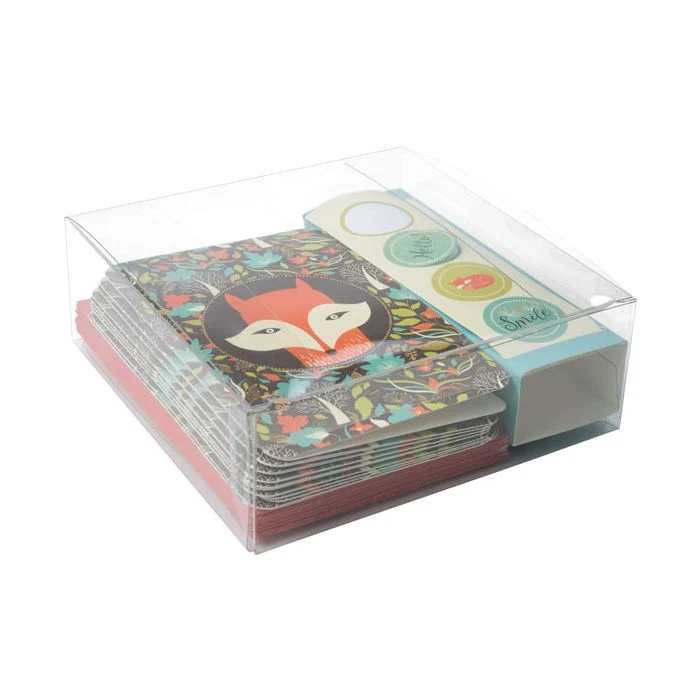 Klarsichtschachteln 14.3x14.3x5.1cm mit Automatikboden (25 Stück) [PLB198]