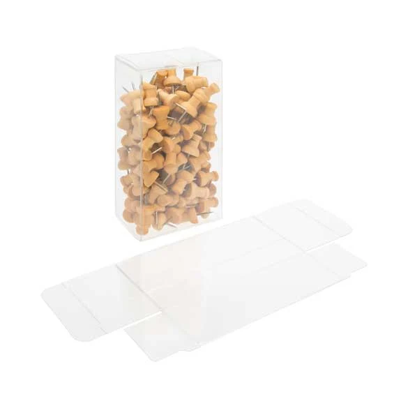 Klarsichtschachteln für 2 Schokoladentrüffel 5.4x3.5x10.8cm (25 Stück) [FB195]