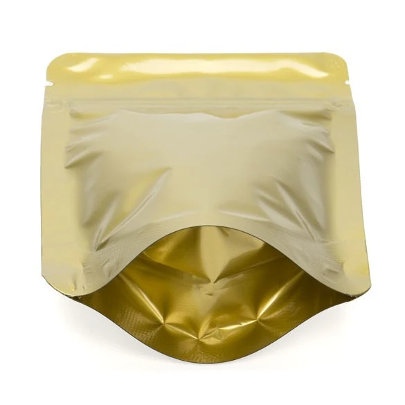 Standbodenbeutel Gold 8x5x13cm | 28 Gramm (100 Stück) [ZBGM1G]