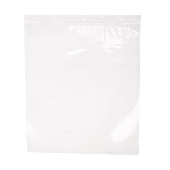 Druckverschlussbeutel mit Aufhängeloch 33x38cm Transparent PP 75 Mikron (100 Stück) [Z3R1315]