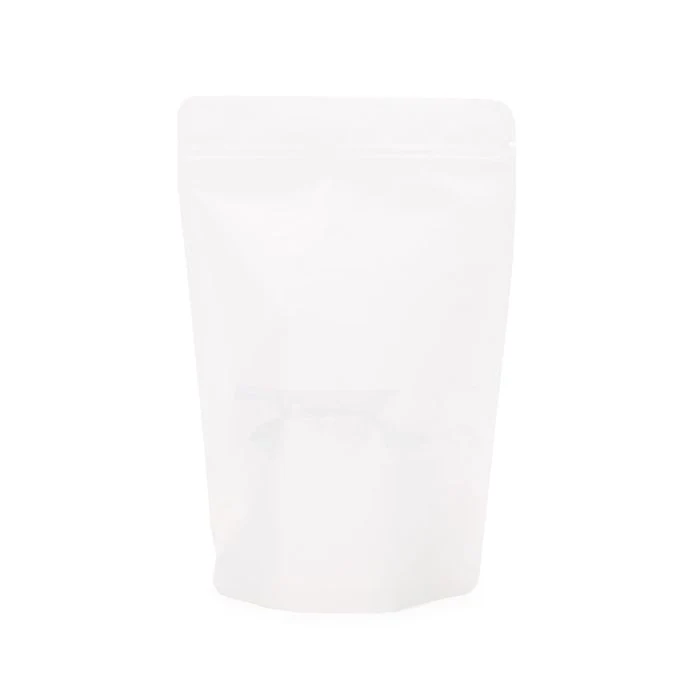 Standbodenbeutel Reispapier Weiß 14.9x8.9x23.2cm | 310 Gramm (100 Stück) [ZBGR7W]