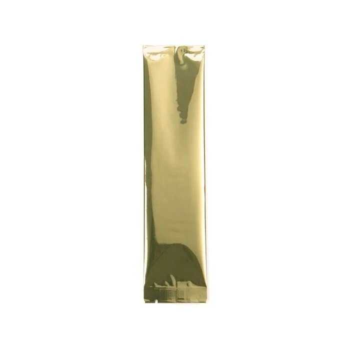 Kunststoffbeutel Gold 7.5x20.3cm Metallisiert und Verschweißbar (100 Stück) [SVP38G]