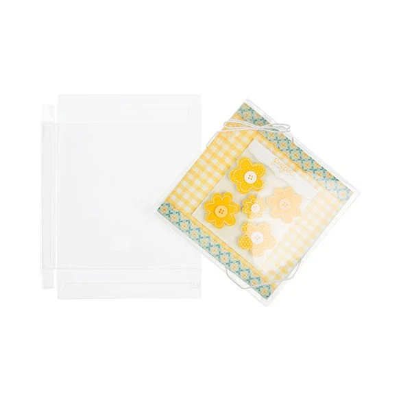 Klarsichtschachteln 14.9x1.6x14.9cm Transparent (25 Stück) [FB190]