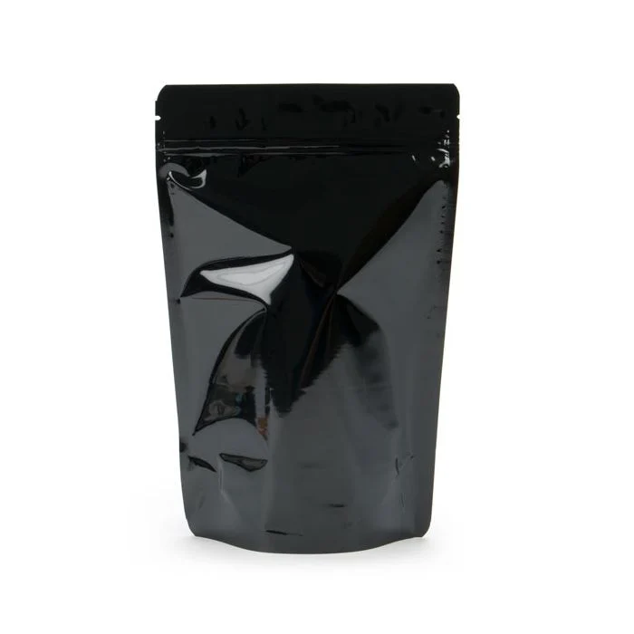 Standbodenbeutel Schwarz 14.9x8.9x23.2cm | 310 Gramm (100 Stück) [ZBGM7B]