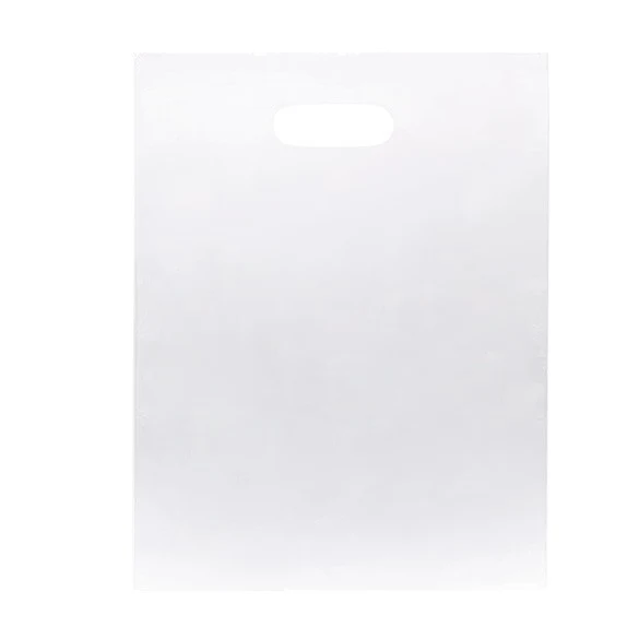 Polytragetaschen Frostweiß 30.5x38.1cm PE 60 Mikron (100 Stück) [H1215FT1]