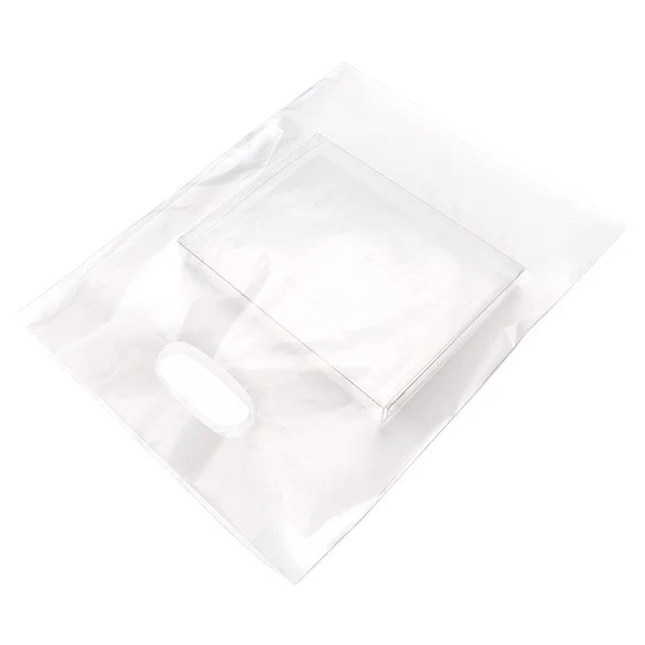 Polytragetaschen Frostweiß 30.5x38.1cm PE 60 Mikron (100 Stück) [H1215FT1]