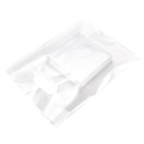 Polytragetaschen Frostweiß 22.9x30.5cm 60 Mikron LDPE (100 Stück) [H912FT1]
