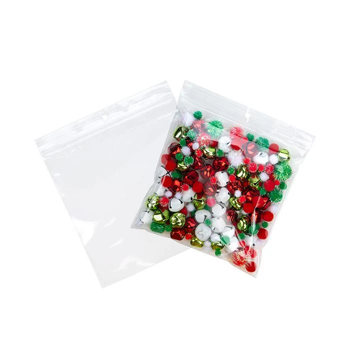 Druckverschlussbeutel mit Aufhängeloch 18x18cm Transparent PP 50 Mikron (100 Stück) [ZR77]