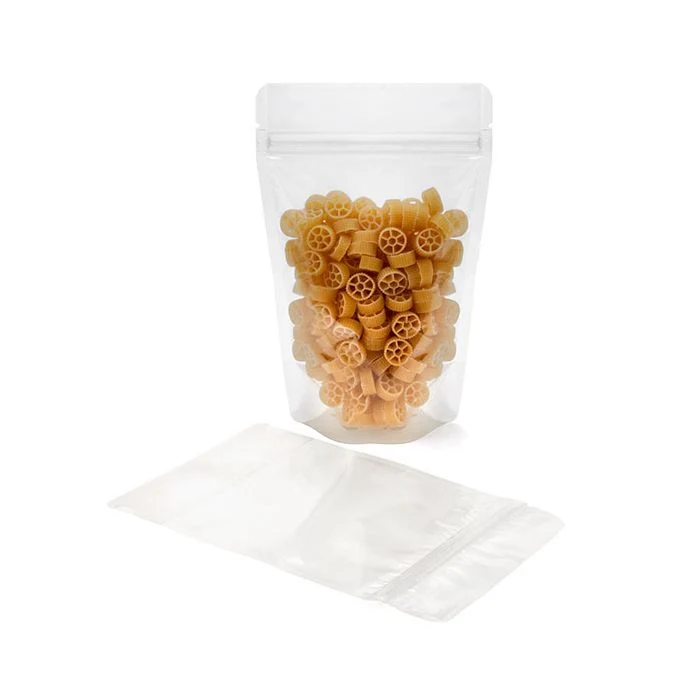 Standbodenbeutel Transparent 13x7.9x20.6cm | 110 Gramm (100 Stück) [ZBG3]
