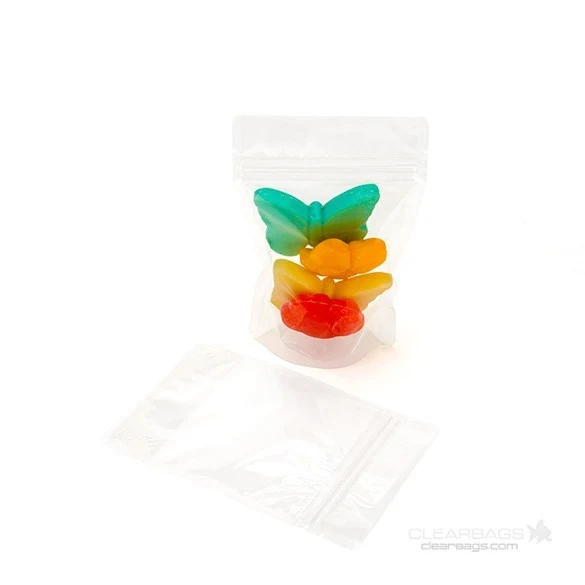 Standbodenbeutel Transparent 10.2x6x15.2cm | 57 Gramm (100 Stück) [ZBG2]