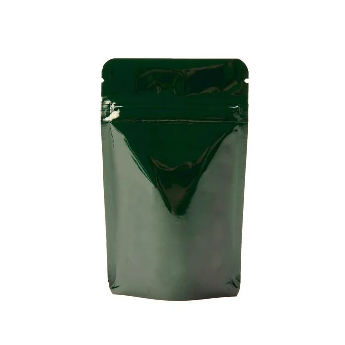 Standbodenbeutel Dunkelgrün 8x5x13cm | 28 Gramm (100 Stück) [ZBGM1HG]