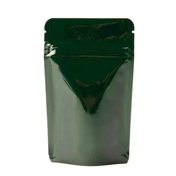 Standbodenbeutel Dunkelgrün 8x5x13cm | 28 Gramm (100 Stück) [ZBGM1HG]