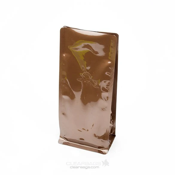 Kaffeebeutel Bronze 10.2x7x21.6cm ohne Ventil | 225 Gramm (100 Stück) [SQMN8BZ]