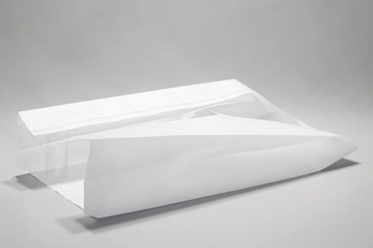 Papiertüten mit Fenster 20x9x38cm Weiß Kraft 40g/m² (100 Stück) [PAZ2018]