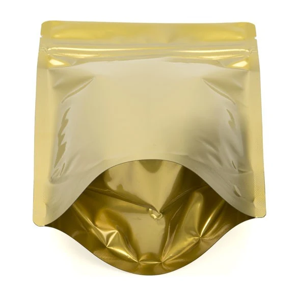 Standbodenbeutel Gold 13x7x20.5cm | 110 Gramm (100 Stück) [ZBGM3G]