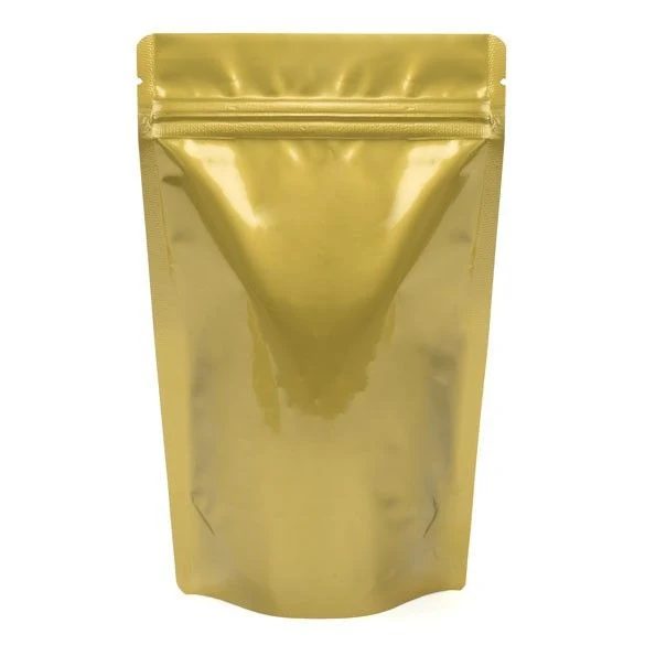 Standbodenbeutel Gold 13x7x20.5cm | 110 Gramm (100 Stück) [ZBGM3G]