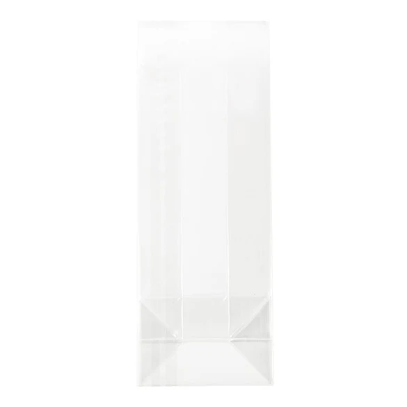 Blockbodenbeutel 8.9x5.7x24.8cm Transparent (100 Stück) [FG15]