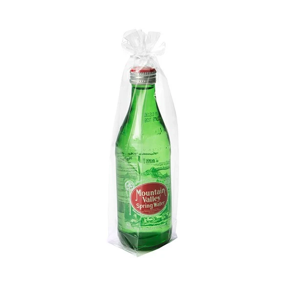 Blockbodenbeutel 6.7x4.8x26cm Transparent (100 Stück) [FG13]