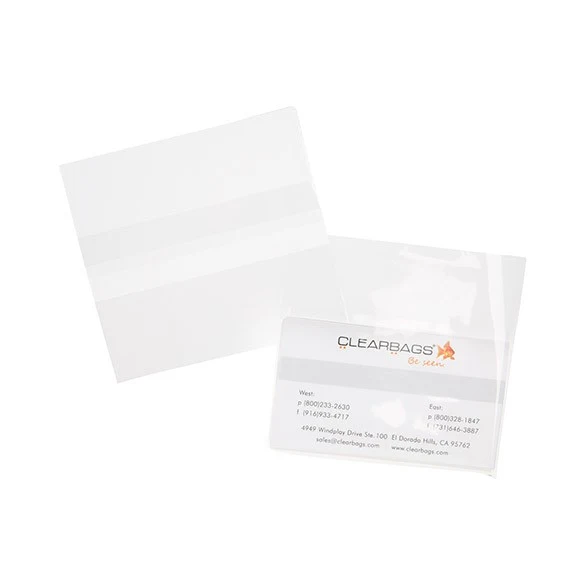 Klappenbeutel 9.7x6cm Hochtransparent (100 Stück) [B3X2XPC]