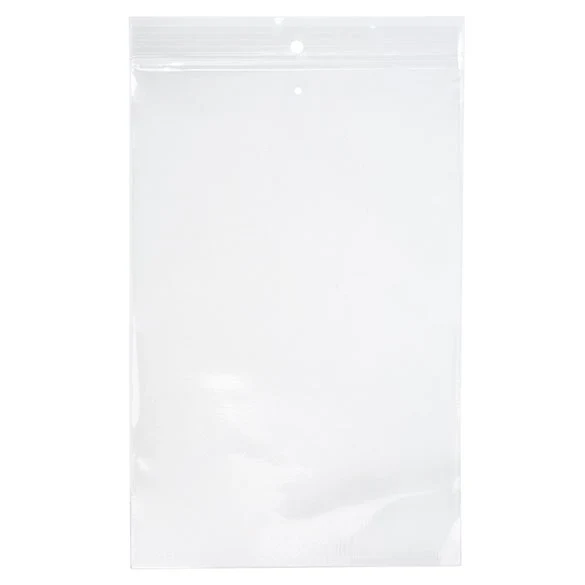 Druckverschlussbeutel mit Aufhängeloch und Luftloch 15x23cm Transparent PP 100 Mikron (100 Stück) [Z4R69V]