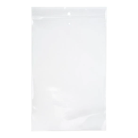 Druckverschlussbeutel mit Aufhängeloch und Luftloch 15x23cm Transparent PP 75 Mikron (100 Stück) [Z3R69V]