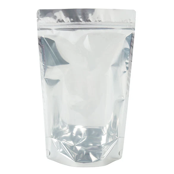 Standbodenbeutel Transparent/Kraft 17x9x28.5cm | 340 Gramm (100 Stück) [ZBGK4]