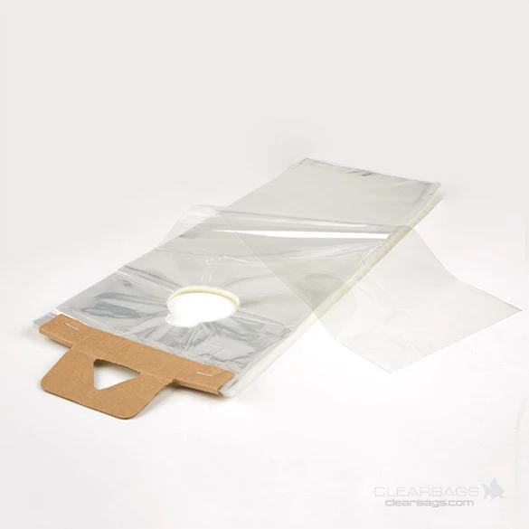 Türknopftaschen Transparent 15.6x31.4cm 30 Mikron (100 Stück) [DK6]