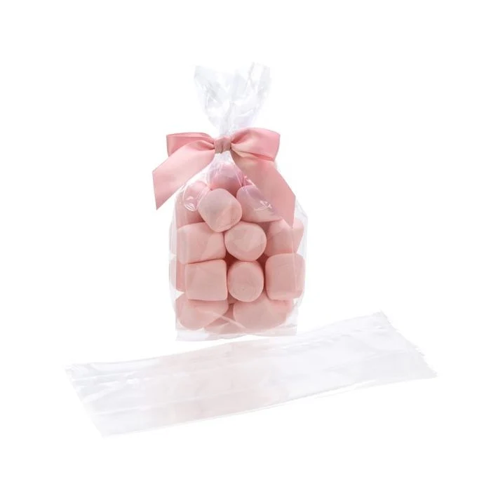 Plastikbeutel 8.9x5.7x24.8cm mit Seitenfalten schwere Qualität (100 Stück) [HDGB10]