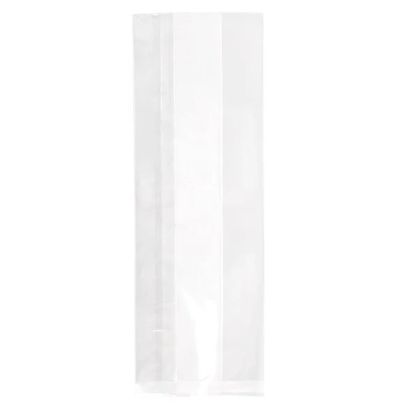 Plastikbeutel 8.9x5.7x24.8cm mit Seitenfalten schwere Qualität (100 Stück) [HDGB10]
