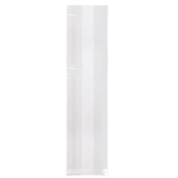 Plastikbeutel 6.7x4.8x26cm mit Seitenfalten schwere Qualität (100 Stück) [HDGB8]