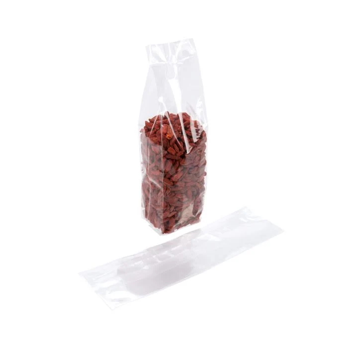 Plastikbeutel 6.4x5.1x24.8cm mit Seitenfalten schwere Qualität (100 Stück) [HDGB7]