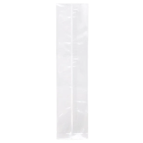 Plastikbeutel 5.1x5.1x21cm mit Seitenfalten schwere Qualität (100 Stück) [HDGB6]