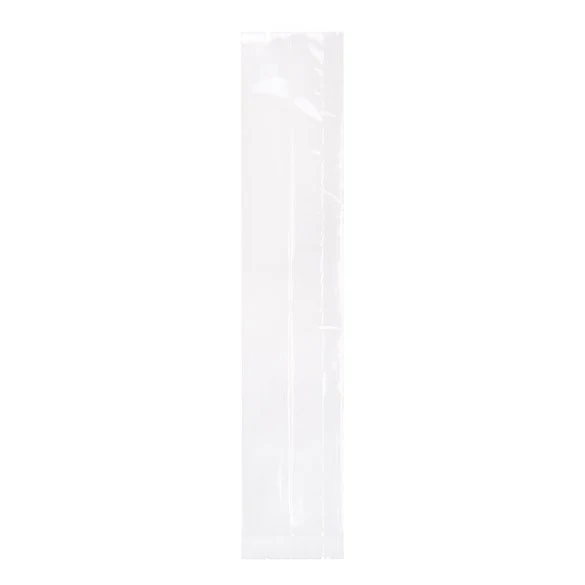 Plastikbeutel 4.4x4.4x21.6cm mit Seitenfalten schwere Qualität (100 Stück) [HDGB5]