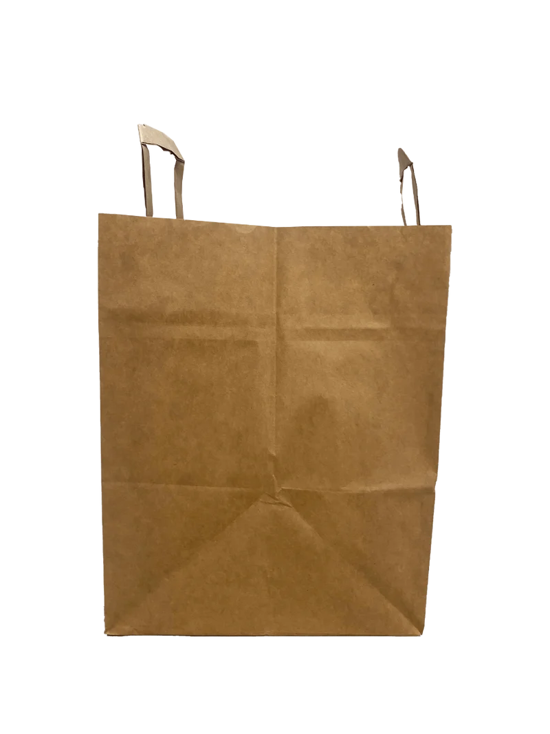 Papiertragetaschen 32x12x41cm Braun Kraft 80g/m² (50 Stück) [PADB9040]