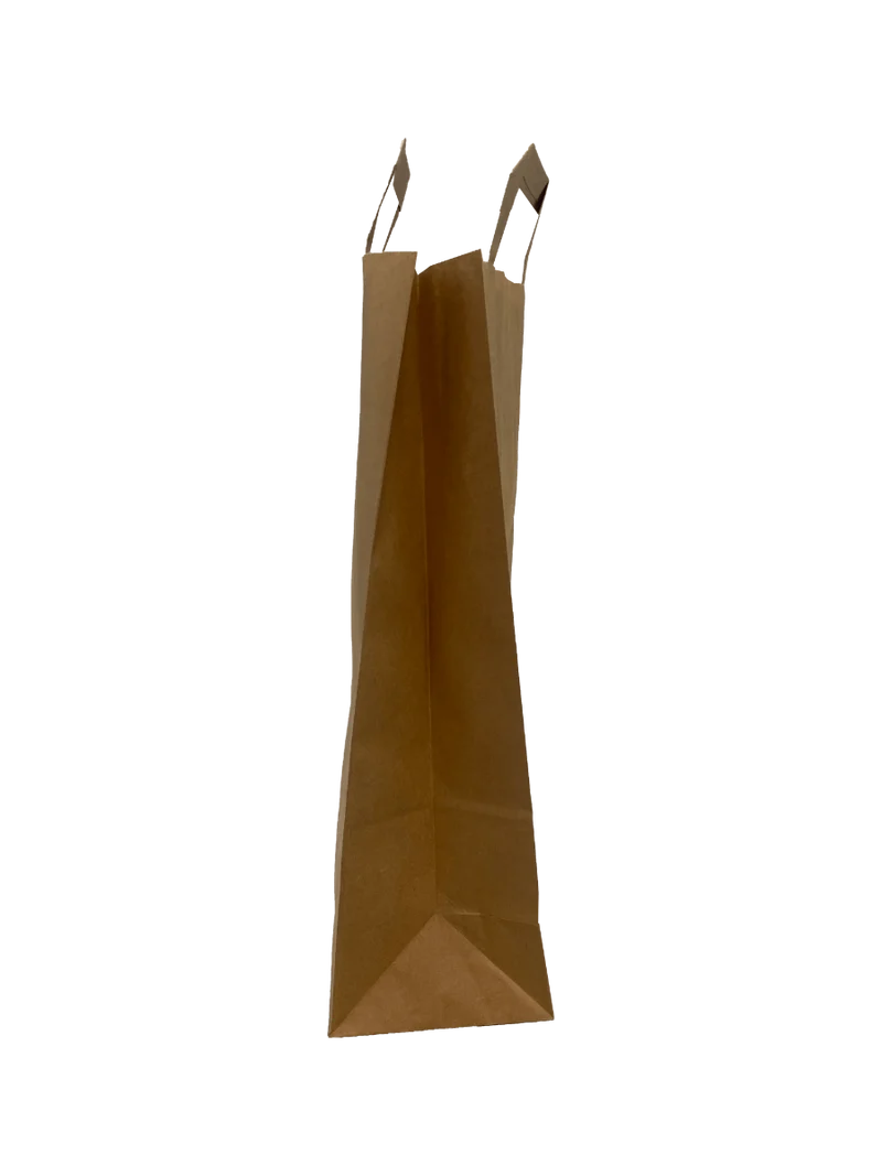 Papiertragetaschen 22x11x36cm Braun Kraft 70g/m² (50 Stück) [PADB7036]