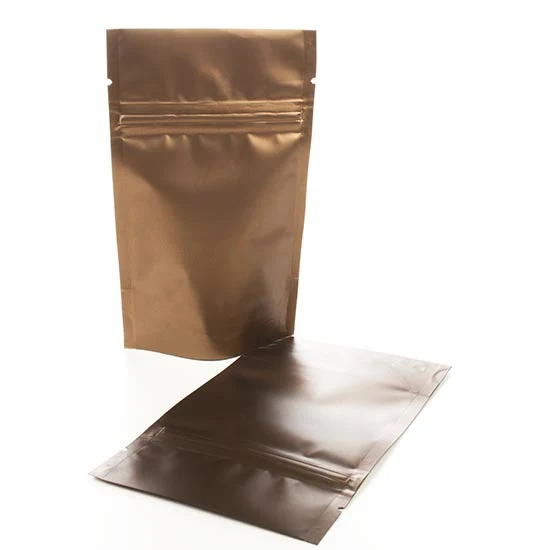 Standbodenbeutel Bronze 23x12x34.5cm | 900 Gramm (100 Stück) [ZBGM6BZ]