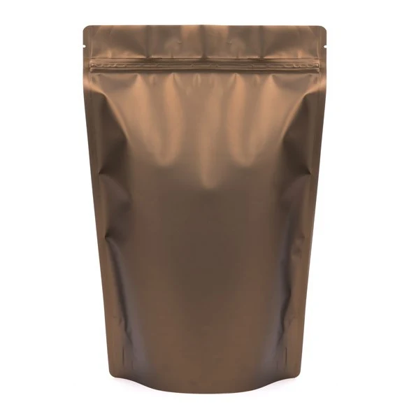Standbodenbeutel Bronze 23x12x34.5cm | 900 Gramm (100 Stück) [ZBGM6BZ]