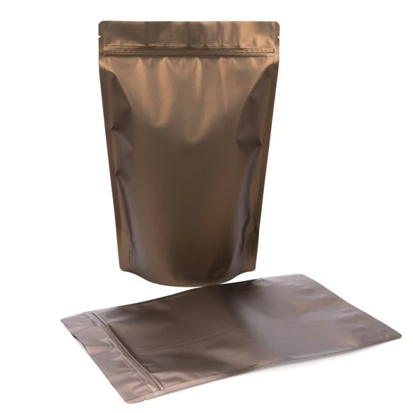 Standbodenbeutel Bronze 23x12x34.5cm | 900 Gramm (100 Stück) [ZBGM6BZ]