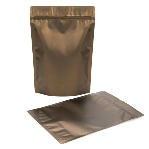 Standbodenbeutel Bronze 21x9x29cm | 510 Gramm (100 Stück) [ZBGM5BZ]