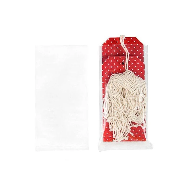 Plastikbeutel 7.6x15.2cm Transparent (PP) (100 Stück) [FP1H36]