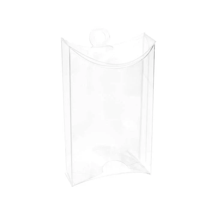 Kissenschachteln Selbststehend Transparent 6.4x4.4x2.2x10.2cm mit Aufhängeloch (25 Stück) [SPB224]