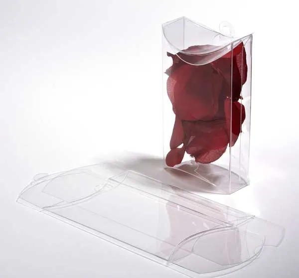 Kissenschachteln Selbststehend Transparent 7.6x5.1x2.5x12.7cm mit Aufhängeloch (25 Stück) [SPB223]