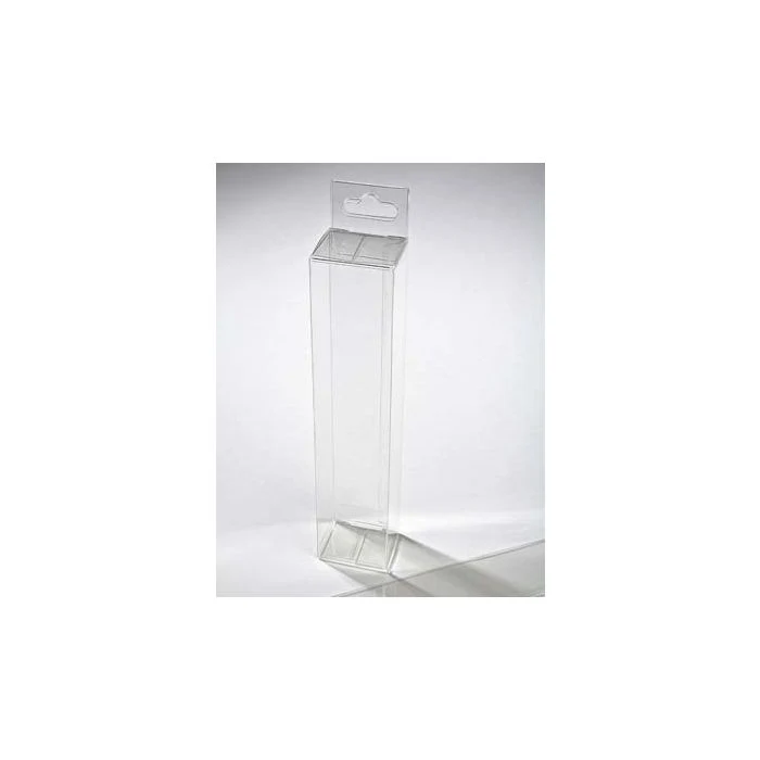 Klarsichtschachteln 3.8x3.2x17.8cm mit Aufhängeloch (25 Stück) [HFB222]