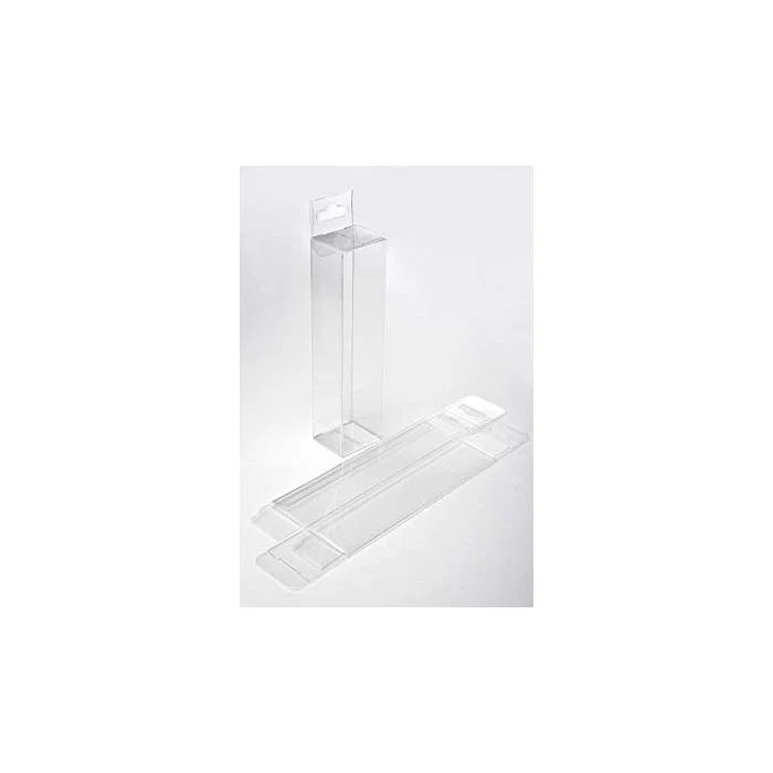 Klarsichtschachteln 3.8x3.2x15.2cm mit Aufhängeloch (25 Stück) [HFB221]