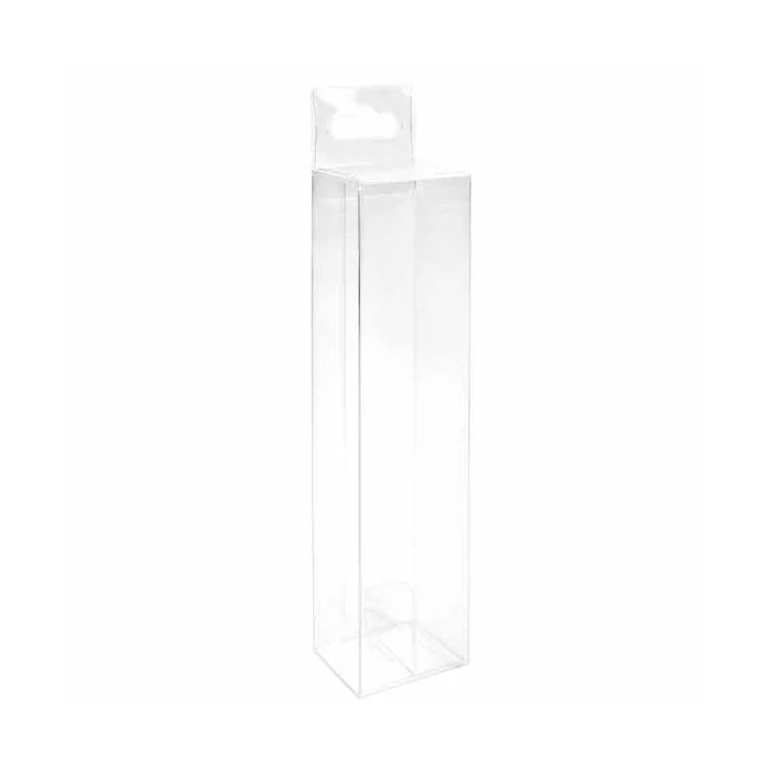Klarsichtschachteln 3.8x3.2x15.2cm mit Aufhängeloch (25 Stück) [HFB221]
